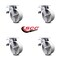 Service Caster 6 Inch Semi Steel Caster Set with Roller Bearings and Total Lock Brakes SCC SCC-TTL30S620-SSR-4 - alternate 1